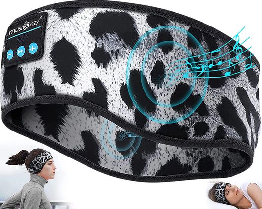 Sleep Headphones Bluetooth 5.2 Headband, Wireless Music Sleeping Eye Mask Earbuds Earphones for Sports Workout Running Travel Yoga Office Cool Gadgets Unique for Mom Women